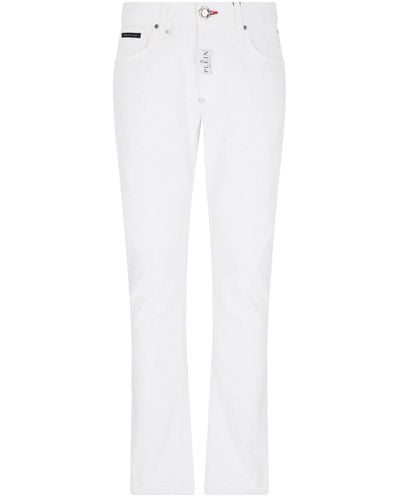 Philipp Plein Straight Jeans - White