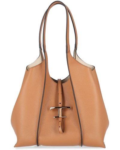 Tod's 't-timeless' Tote Bag - Natural
