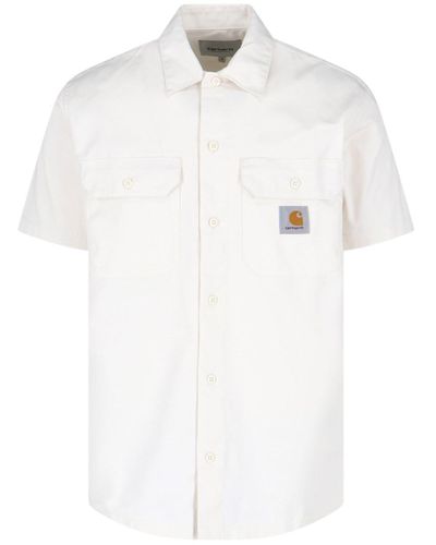 Carhartt 's/s Master' Shirt - White