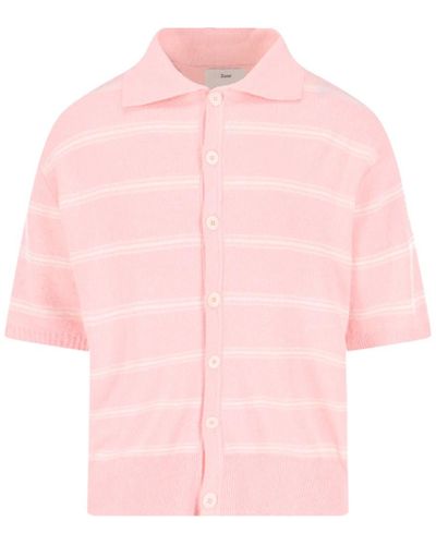 DUNST Short-sleeved Cardigan - Pink