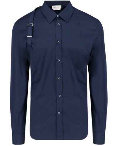 Alexander McQueen Herness Selvedge Shirt - Blue