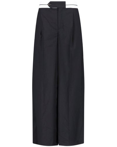 THE GARMENT 'pluto' Wide Trousers - Blue
