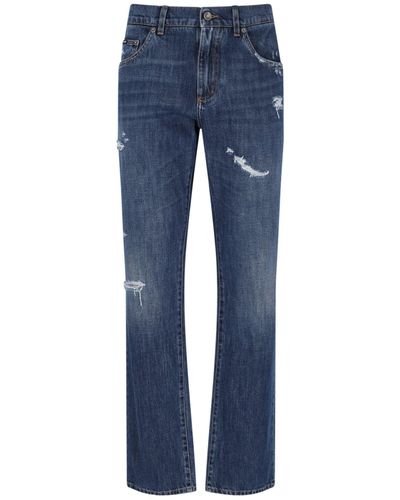 Dolce & Gabbana Jeans Destroyed - Blu