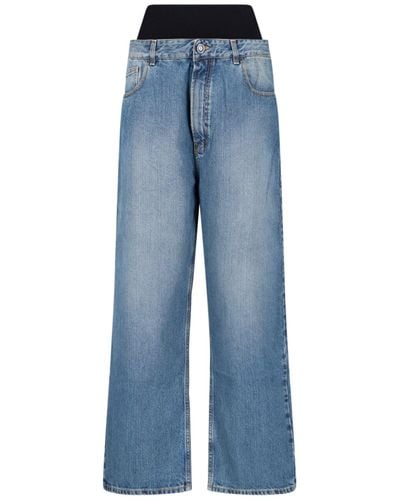 Alaïa Waist Detail Jeans - Blue