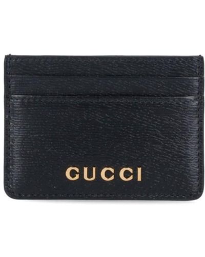 Gucci Logo Card Holder - Black