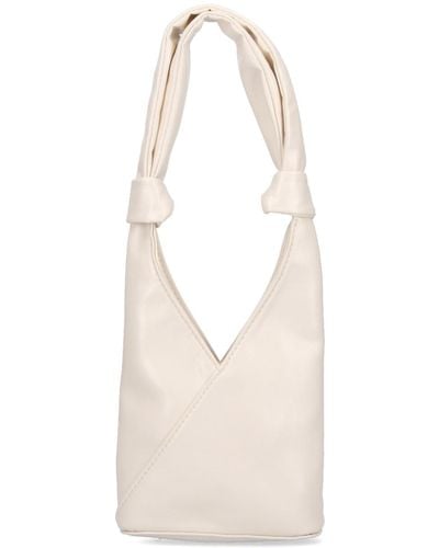 MM6 by Maison Martin Margiela "knotted Japanese" Shoulder Bag - White
