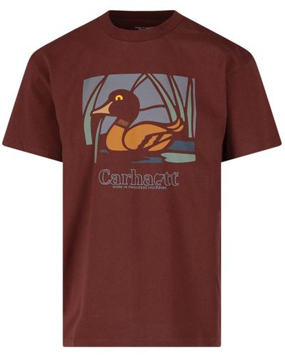 Carhartt 'duck Pond' T-shirt - Red