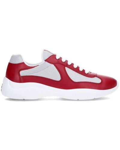 Prada "america's Cup" Trainers - Red