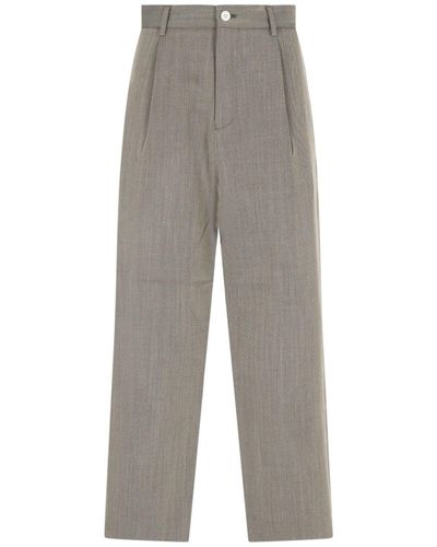 Sibel Saral Straight Trousers - Grey