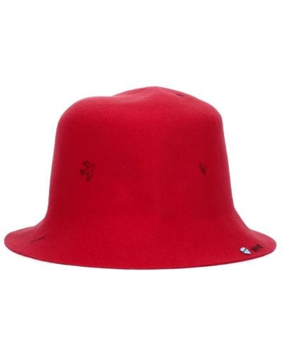 SUPERDUPER X Lorenzo Jovanotti 'freya' Hat - Red