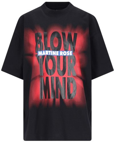 Martine Rose T-Shirt "Blow Your Mind" - Rosso