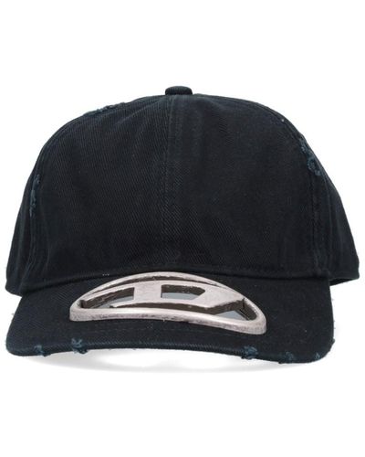 DIESEL 'oval D' Baseball Cap - Black