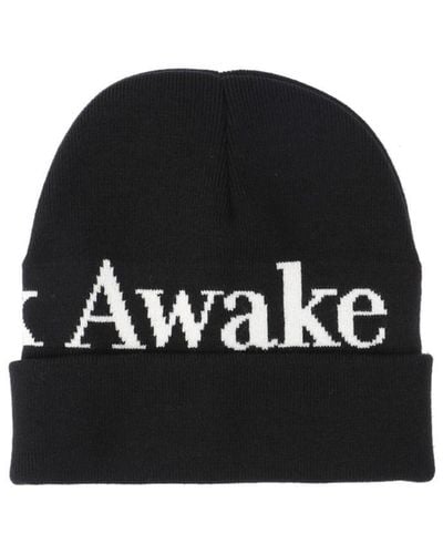 AWAKE NY "serif" Logo Beanie - Black