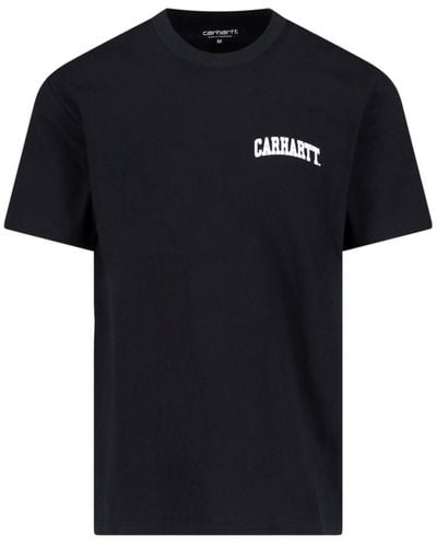 Carhartt 's/s University Script' T-shirt - Black