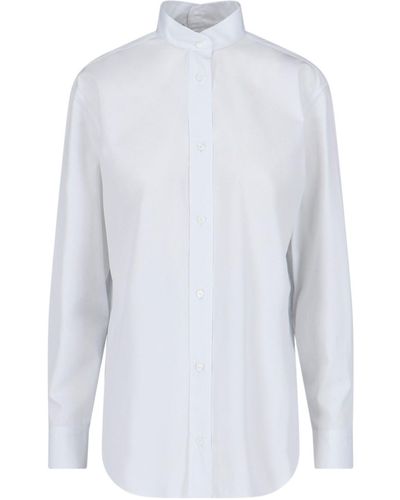 Fendi Camicia Colletto Coreana - Bianco
