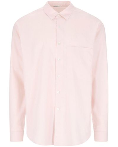 AURALEE Pocket Shirt - Pink