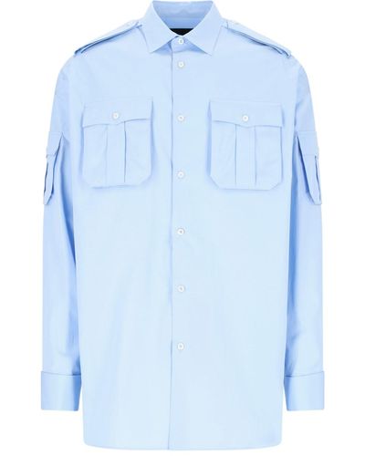 Prada Camicia Utility - Blu