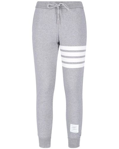 Thom Browne '4-bar' Sporty Trousers - Grey