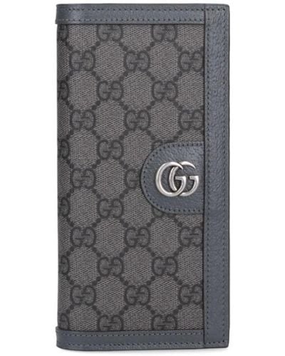 Gucci Long Bi-fold Wallet "ophidia Gg" - Grey