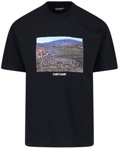 Carhartt 's/s Earth Magic' Print T-shirt - Black