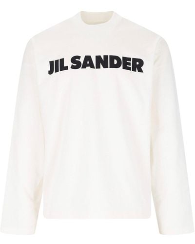 Jil Sander Logo Sweatshirt - White
