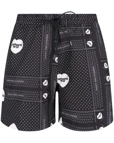 Carhartt 'slater Swim Trunks' Swim Shorts - Grey