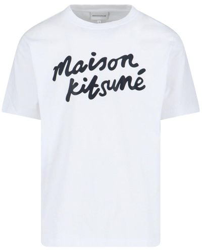 Maison Kitsuné Logo T-Shirt - White