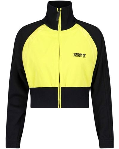 Moncler Genius X Adidas Cropped Sweatshirt - Yellow