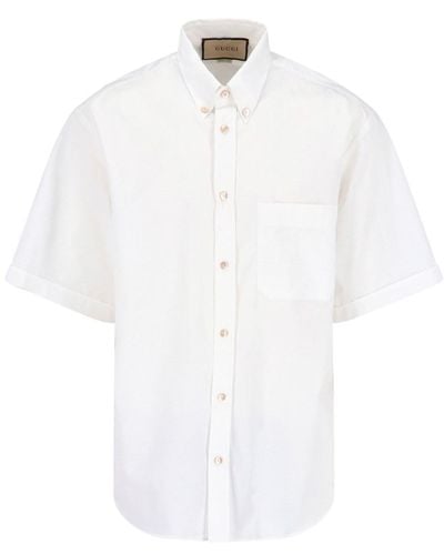 Gucci Back Logo Shirt - White