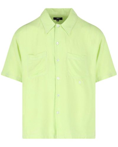 Stussy 'contrast Stitching' Shirt - Green