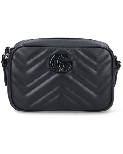 Gucci Mini Shoulder Bag "Gg Marmont" - Black