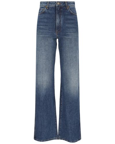 Khaite "danielle" Straight Jeans - Blue