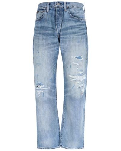 Polo Ralph Lauren Destroyed Details Jeans - Blue