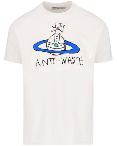 Vivienne Westwood Classic T-shirt "antiwaste" - White
