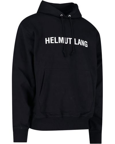 Helmut Lang Logo Hoodie - Black