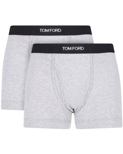 Tom Ford Logo Boxer Set - White