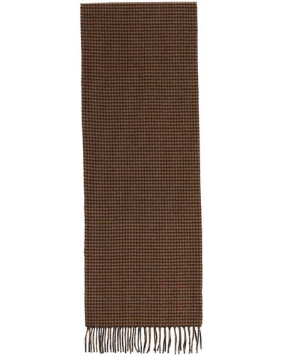 Destin Checked Scarf - Brown