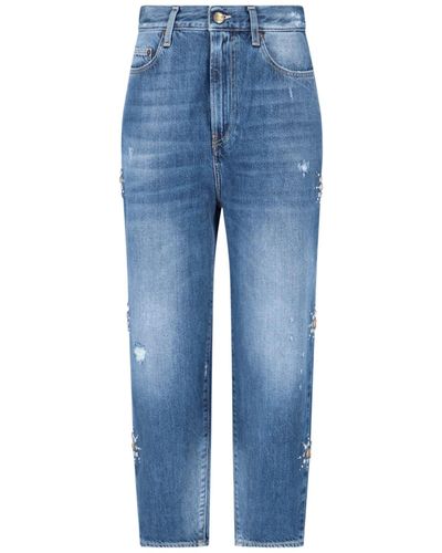 Washington DEE-CEE U.S.A. Studded Detail Jeans - Blue