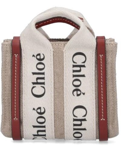 Chloé 'woodie' Mini Bag - White