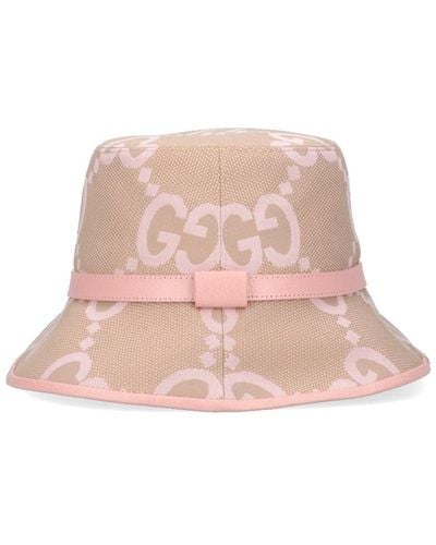 Gucci Cappello Bucket "Jumbo Gg" - Rosa