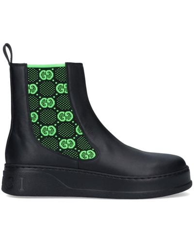 Gucci GG Leather Boot - Black