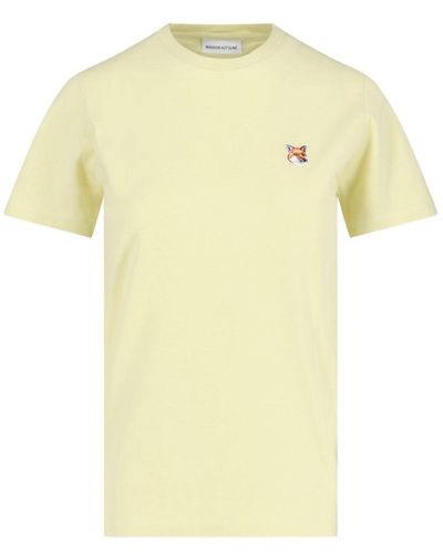 Maison Kitsuné Logo T-shirt - Yellow