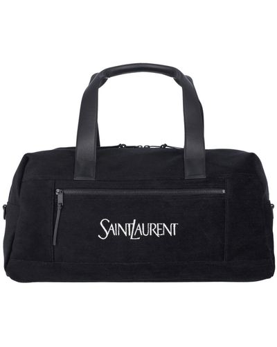 Saint Laurent Large Logo Duffel Bag - Black