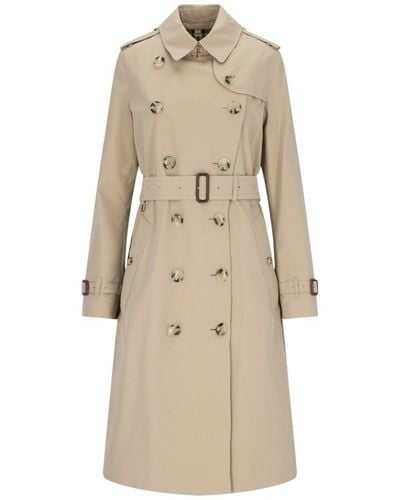 Burberry "the Chelsea" Trench Coat - Natural