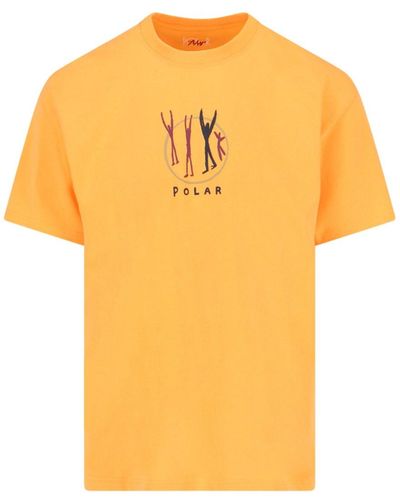 POLAR SKATE T-Shirt "Polar Gang" - Giallo