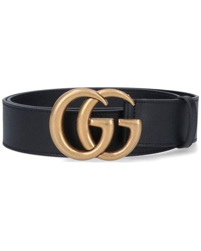 Gucci "Gg" Belt - Black