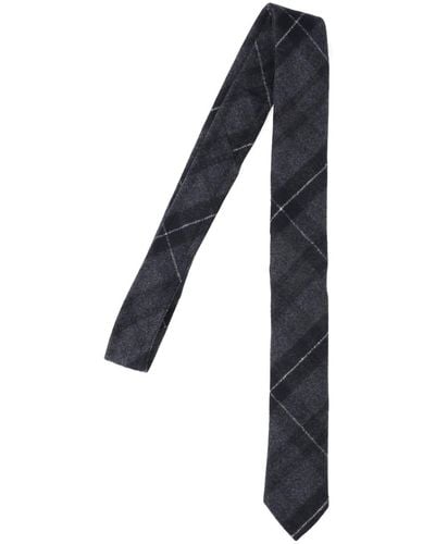 Thom Browne Check Pattern Tie - Black