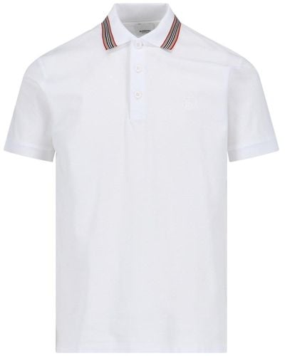 Burberry Logo Polo Shirt - White