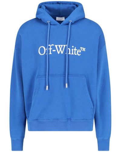 Off-White c/o Virgil Abloh Skate Logo Hoodie - Blue