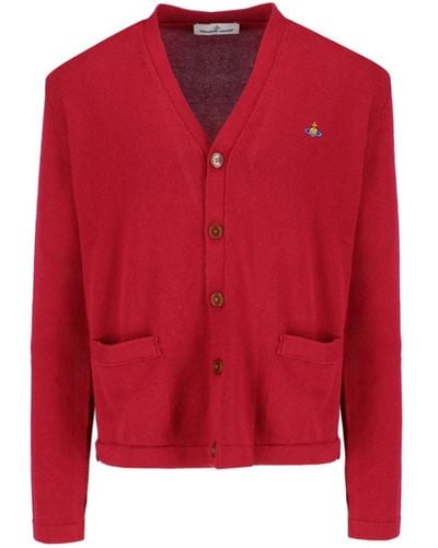 Vivienne Westwood Logo Cardigan - Red